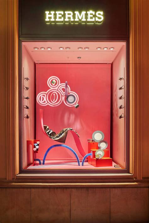 hermes window display 2024|hermes wheels of imagination.